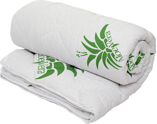 Alcam Πάπλωμα Ημίδιπλο με Γέμιση Microfiber 180x200εκ. Πράσινο 350 GSM