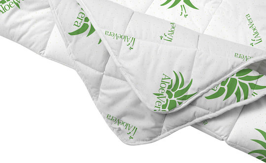 Alcam Πάπλωμα Ημίδιπλο με Γέμιση Microfiber 180x200εκ. Πράσινο 350 GSM