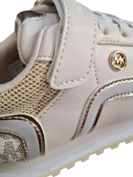 Kids Sneakers with Scratch Beige