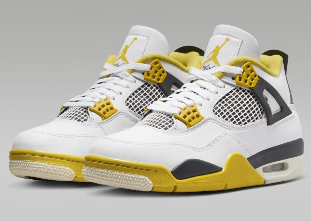 yellow jordan 4 laces