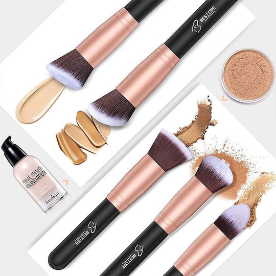 Bestope Professional Makeup Brush Set for Eye Shadow with Synthetic Bristle 16 Pieces