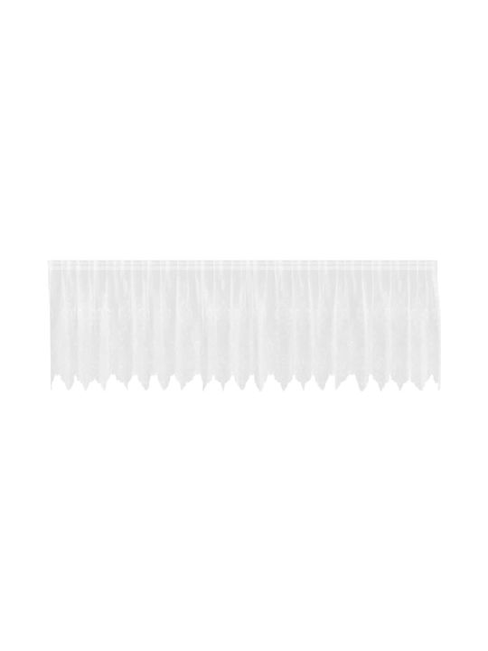 vidaXL White Window Curtain with Pencil Pleat 500x80cm