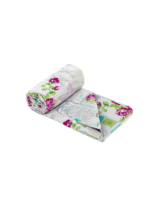 Alcam Tagesdecke Doppelbett Mikrofaser Rose 210x220cm
