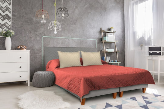 Alcam Cuvertură Dublu Microfibra Coral/cream 210x220cm