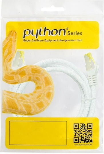 Python S/FTP Кат.7 Кабел за Ethernet мрежа 5м Бял 1бр