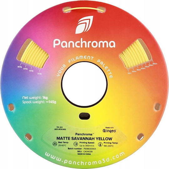 Polymaker PLA 3D Printer Filament 1.75mm Κίτρινο 1kg