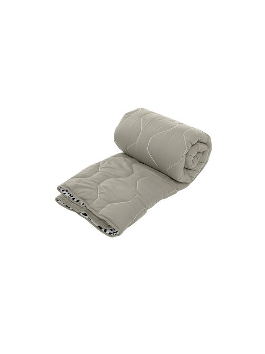 Alcam Zebra Κουβερλί Διπλό Γκρι 200x220cm