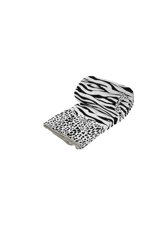 Alcam Zebra Κουβερλί Διπλό Γκρι 200x220cm