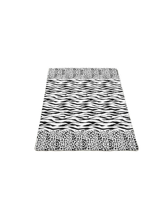 Alcam Zebra Κουβερλί Διπλό Γκρι 200x220cm