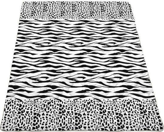 Alcam Zebra Cuvertură Dublu Gri 200x220cm