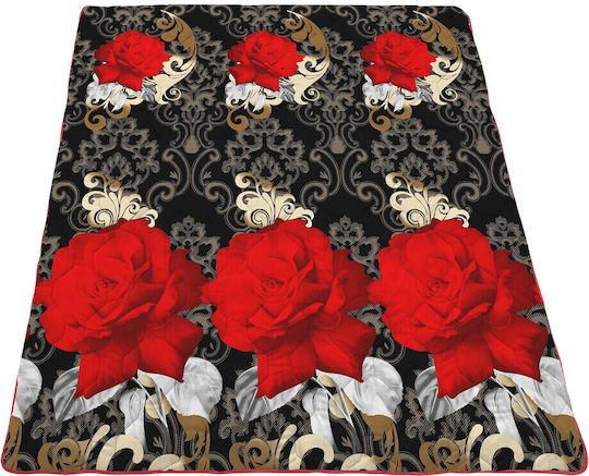 Alcam Retro Rose Tagesdecke Doppelbett Rosa 200x220cm