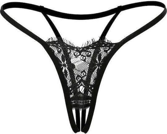 Annamu String Panties Black A-1100