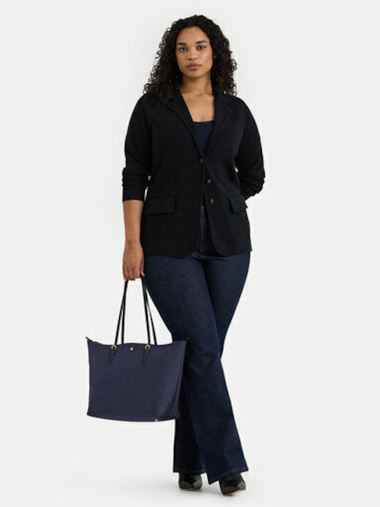 Keaton Γυναικεία Tote Τσάντα Navy Μπλε