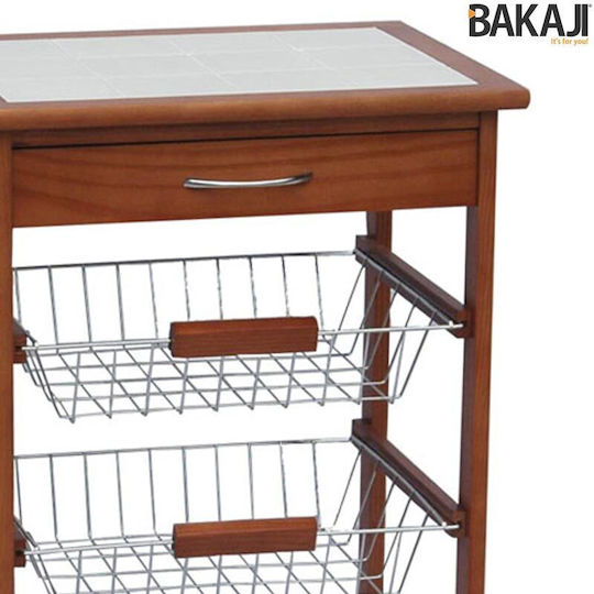 Bakaji Ραφιέρα Ξύλινη Λευκή 02662785 Bakaji Ραφιέρα Ξύλινη Λευκή 02662785