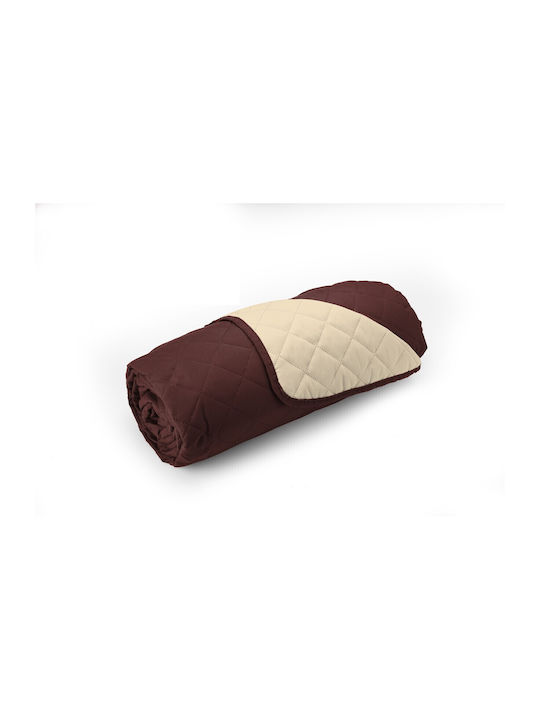 Alcam Ελαστικό Κάλυμμα Τριθέσιου Καναπέ Chocolate/vanilla