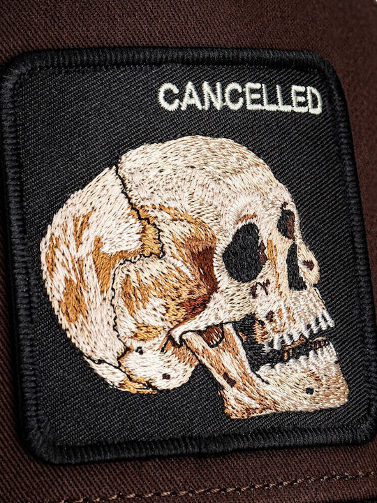 Καπέλο Jockey Cancelled Skull Κρανίο Καφέ Goorin Bros