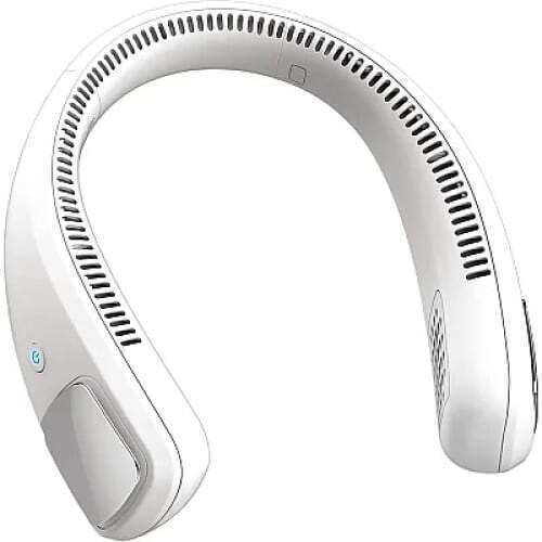 Ventilator Portabil De Gât 3 Viteze Baterie Încărcare USB Alb
