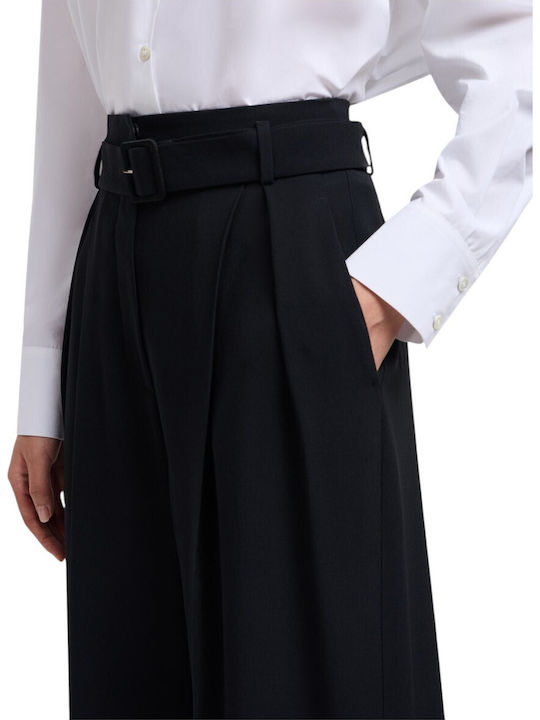 Damen Stoff Hose Schwarz