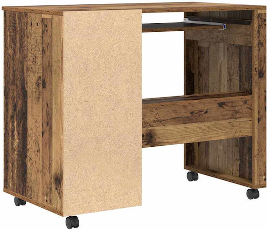 Computer Büro Holz Coffee mit Metallbeinen 91x50x77cm
