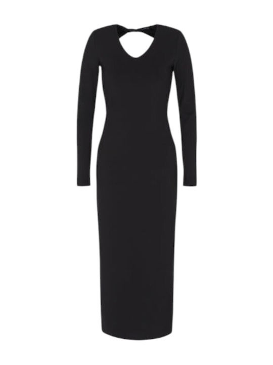 Midi Evening Dress Black EW002000AF16065 UC001