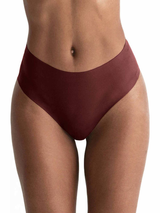Chiloți pentru femei Slip Talie înaltă fără cusături Violet Chiloți pentru femei Slip Talie înaltă fără cusături Violet