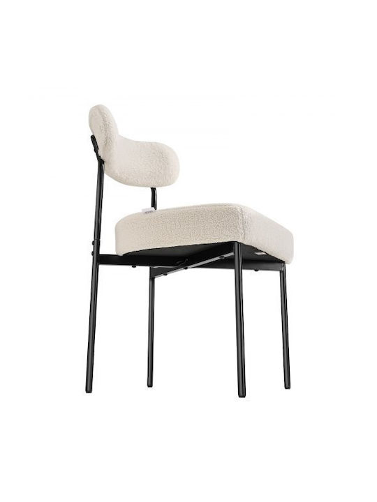 Dining Room Fabric Chair White 2pcs