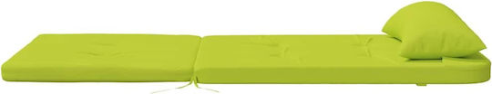 vidaXL Garden Chair Cushion with Backrest Bright Green 2pcs 58x77cm