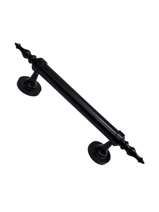 Bronces Coba Handle Front Door with Plate (Center Distance 200mm) Black-matte