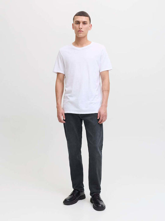 Men's Jeans Pants with Regular Tapered Fit Blue Denim