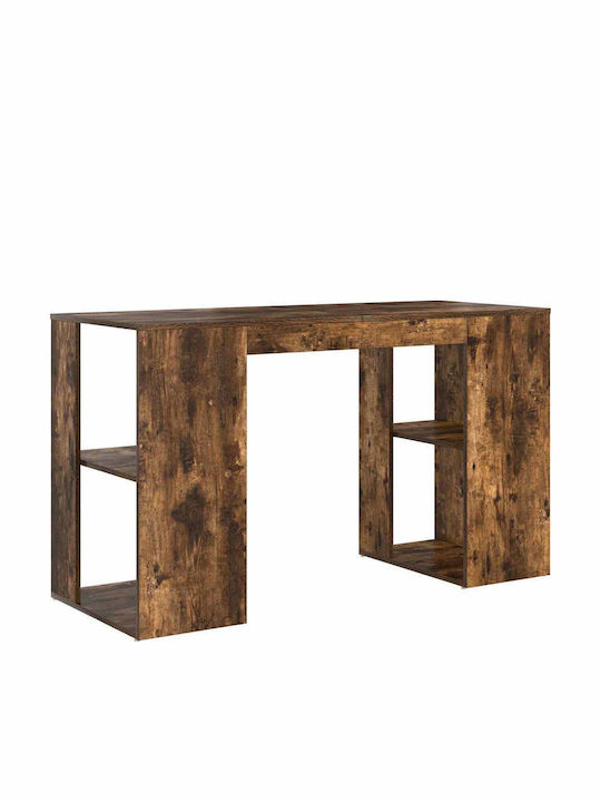 Desk Wooden Smoked Oak 130x50.5x75cm