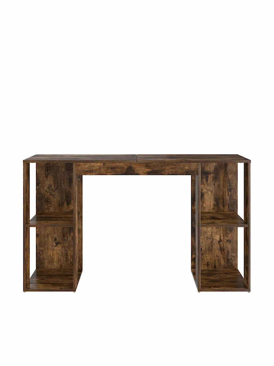Desk Wooden Smoked Oak 130x50.5x75cm