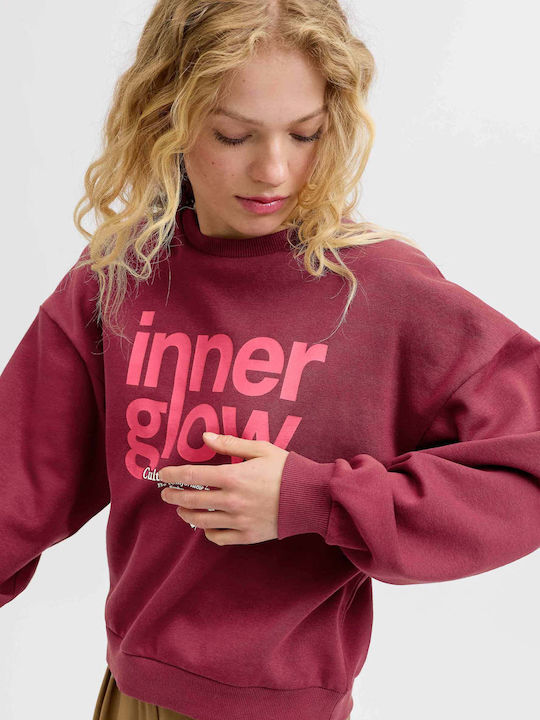 Damen Sweatshirt Bordeaux
