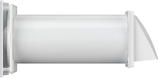 VentEurope De perete Ventilator de Baie 200mm Alb