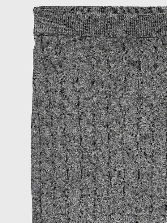 Lorella Ψηλόμεση Midi Φούστα Medium Grey Melange