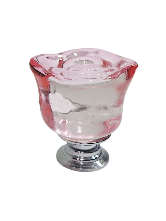 ACM Knob Furniture made of Zamak & Crystal & Metallic Chrome-glossy 11956-000-ORO1 1pcs