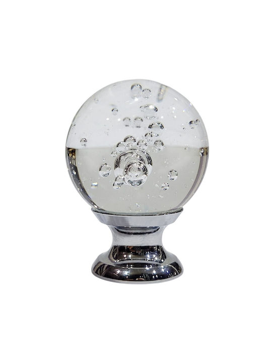 Steel-Nova Knob Furniture made of Crystal & Metallic & Zamak Murano Crystal 30mm (Center Distance 30mm) 12005-000-MOUR 1pcs