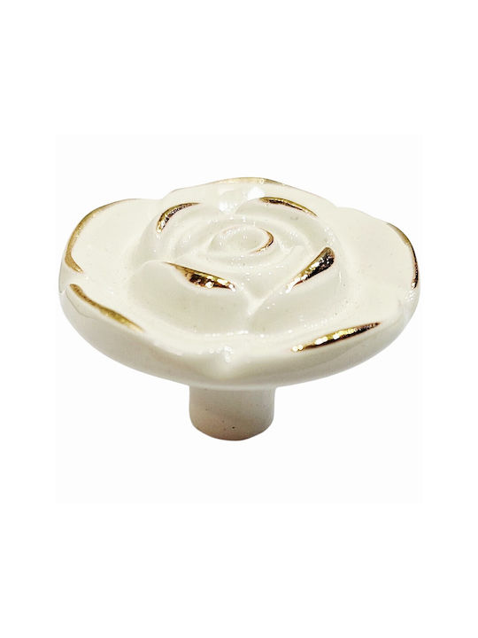 ACM Knob Furniture made of Zamak & Metallic Beige-gold 12020-000-12B1 1pcs
