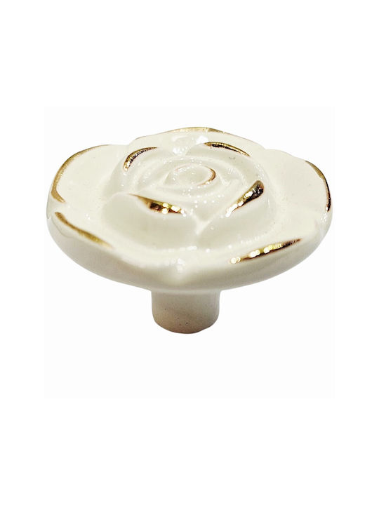 ACM Knob Furniture made of Zamak & Metallic Beige-gold 12020-000-12B1 1pcs