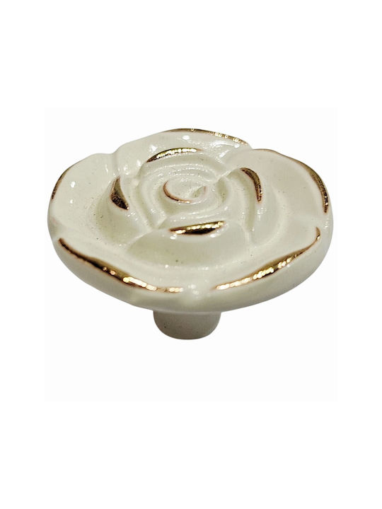 ACM Knob Furniture made of Zamak & Metallic Beige-gold 12020-000-12B1 1pcs