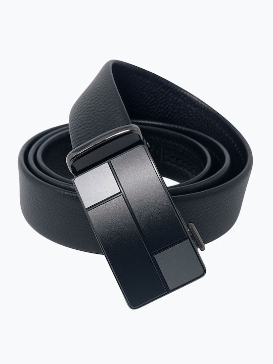 Herren Gürtel Leder Schwarz
