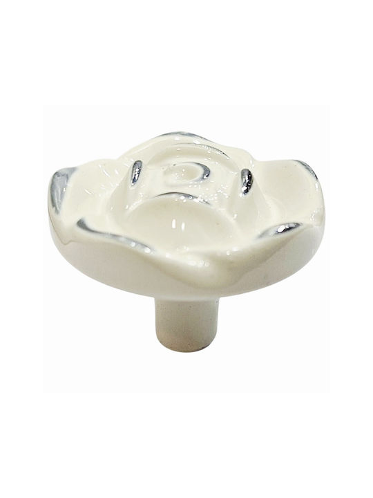 ACM Knob Furniture made of Zamak & Metallic White-nickel 12019-000-12B1 1pcs