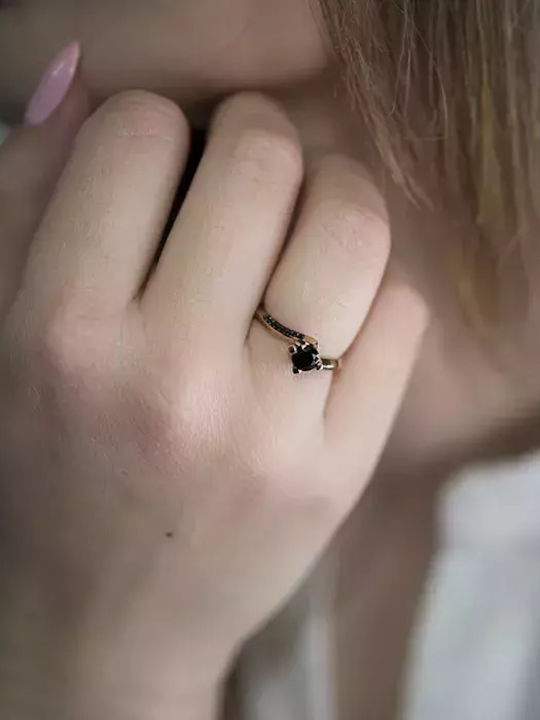 Single Stone from Rose Gold 14K