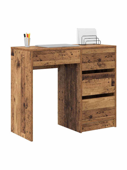 Γραφείο Υπολογιστή Ξύλινο Παλιό Ξύλο 90x37.5x75εκ.