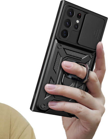 Bodycell Slide Cover Back Cover Metallic Black (Xiaomi Poco C71)