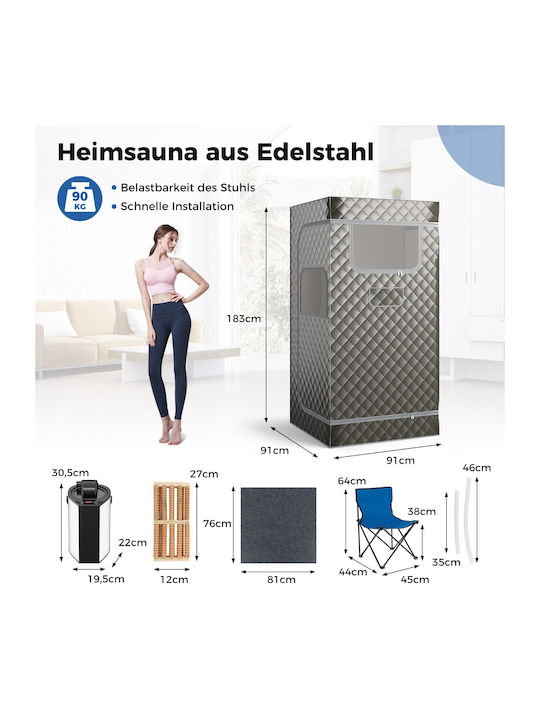 Costway Indoor Individual Sauna LxDxH