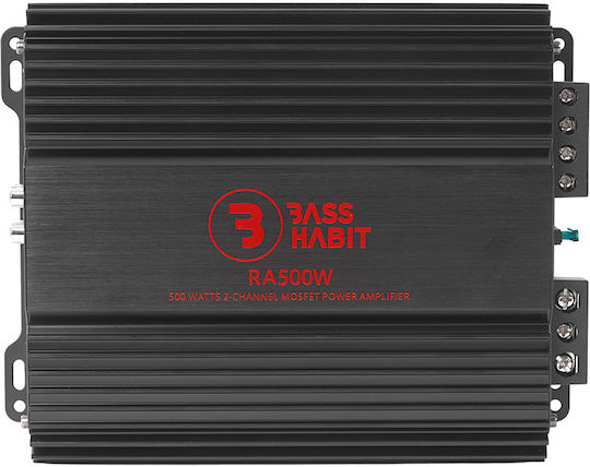 Bass Habit Ενισχυτής Αυτοκινήτου 2 Καναλιών (Κλάση A)