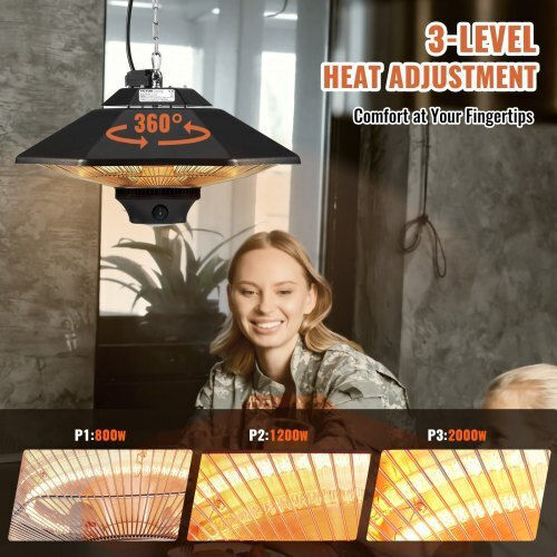 Vevor Ηλεκτρική Θερμάστρα με Ισχύ 2kW