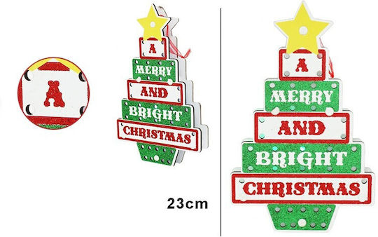 Decorațiune Luminoasă Merry Christmas Înălțime 23 Cm Multicoloră
