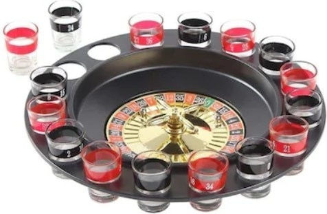 Joc De Ruletă Shot Foxmag24 16 Ochelari Roșii Negri