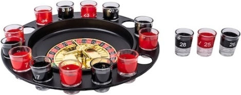 Foxmag24 Joc De Ruletă 16 Pahare De Shot Roșii